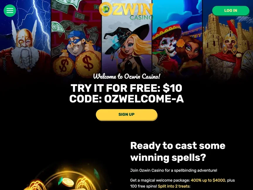 Ozwin Casino No Deposit Bonus